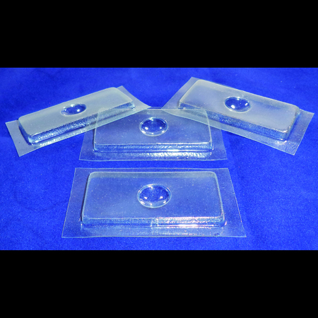 UNITED SCIENTIFIC Plastic Well Slides, Large, Pack Of 10 CSPLG1